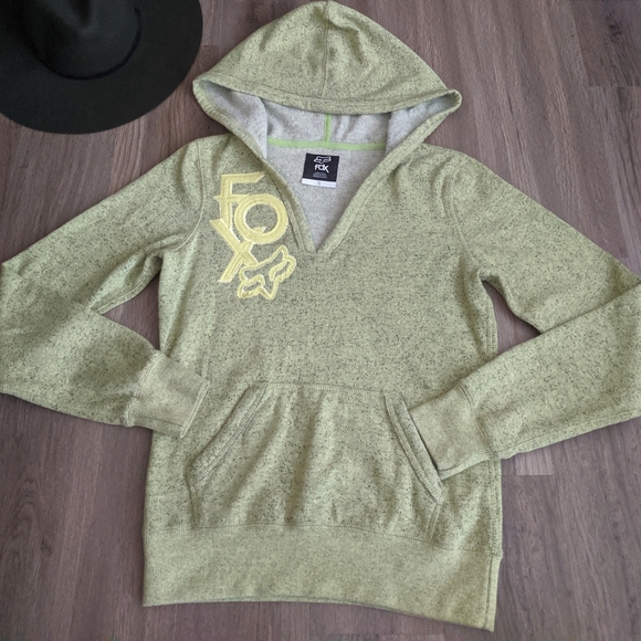 lime green fox hoodie